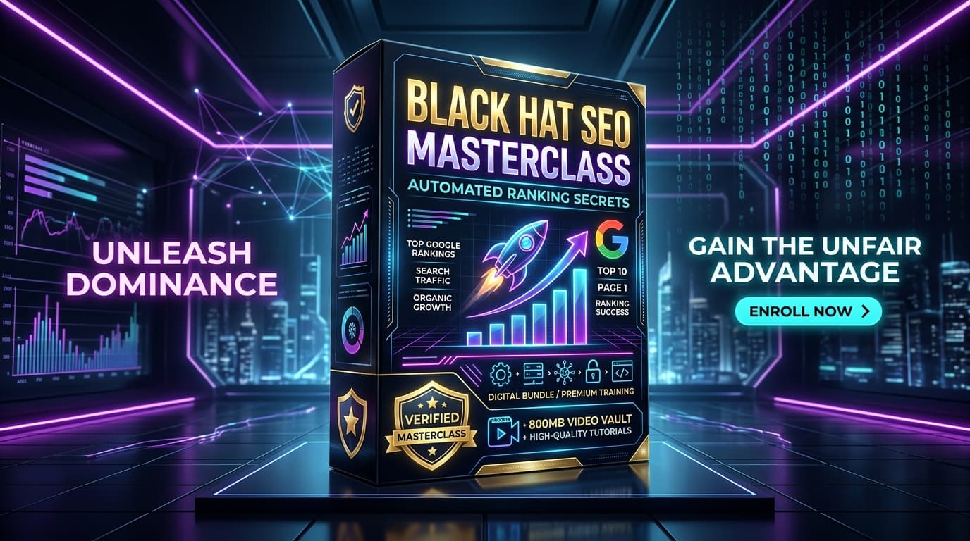 Black Hat SEO Masterclass: Automated Ranking Strategies & Video Vault (800MB)