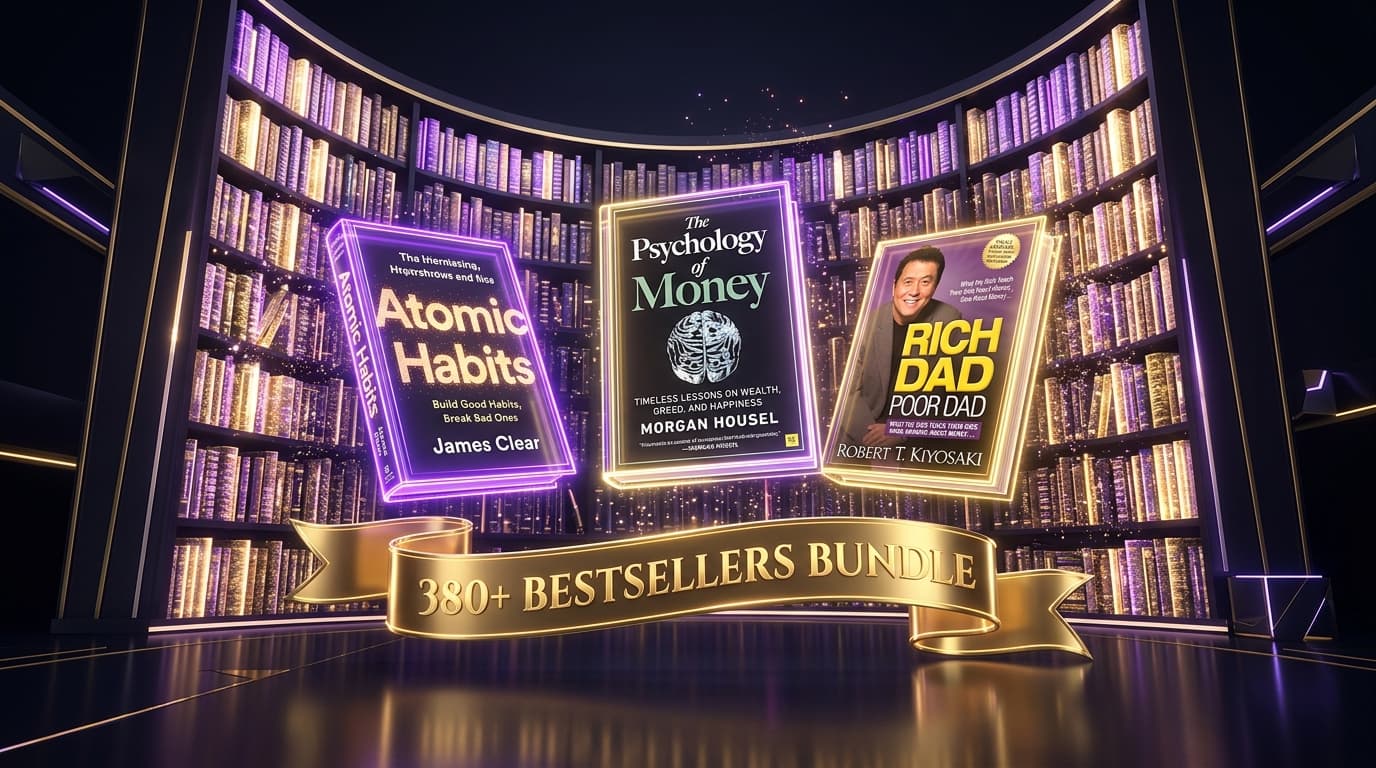 380+ Bestselling E-Books Mega Vault (Personal Growth, Finance, Mindset & Business Library)