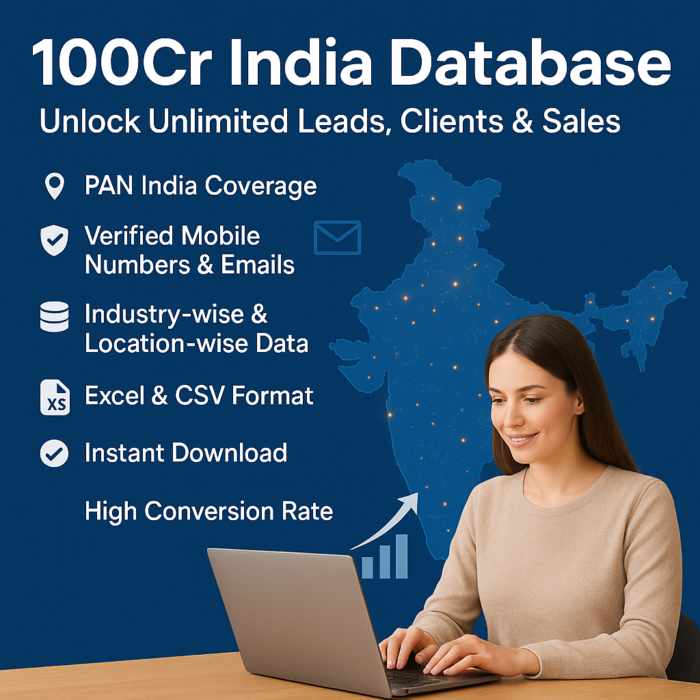 Buy 100 Crore Verified Indian Data – B2B/B2C Leads
